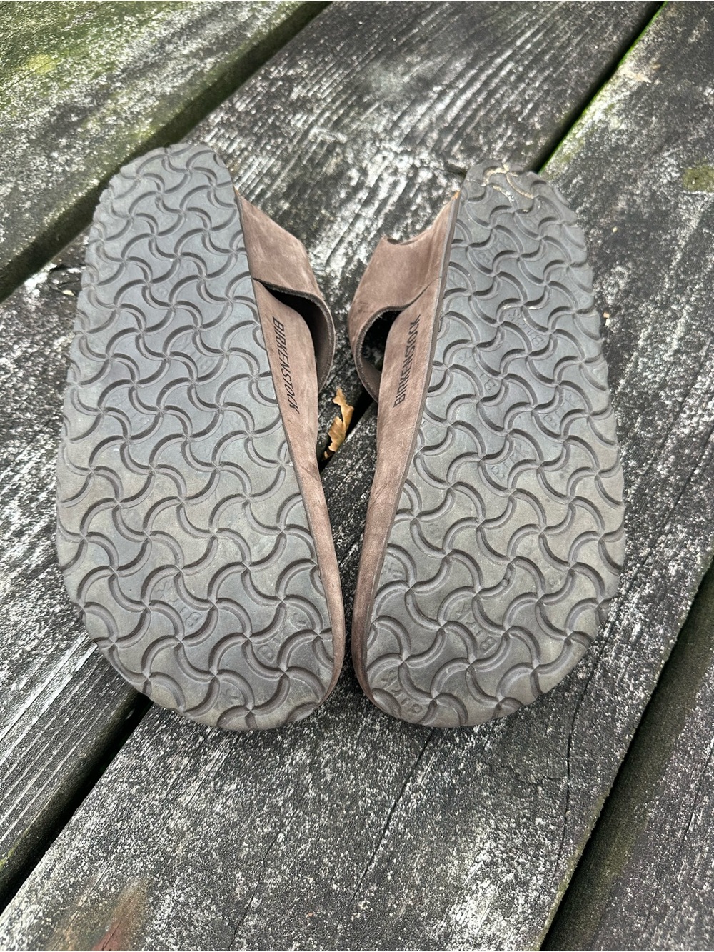 Birkenstock Bonn Slingback Suede Clogs in Taupe Brown size 41, women's 10 - Picture 2 of 10